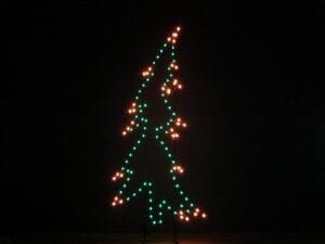 10' Whispering Pine Tree Holiday Light Display