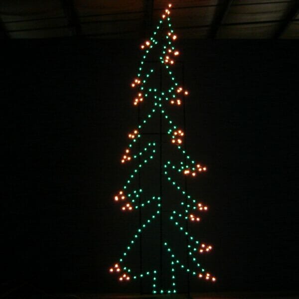 13' Whispering Pine Tree Holiday Light Display