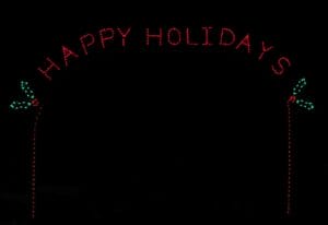 17' Happy Holidays Arch Holiday Light Display