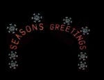 17' Seasons Greetings Arch Holiday Light Display