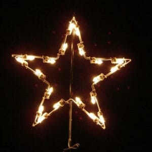 2' 5 Point Star Holiday Light Display