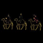 10' Wise Men Scene With Camels Holiday Light Display
