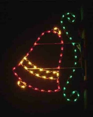 4' Silhouette Bell With Enhancer Holiday Light Display