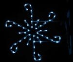 4' Curly Snowflake Holiday Light Display