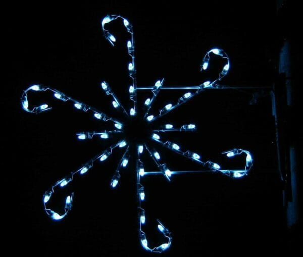 4' Curly Snowflake Holiday Light Display