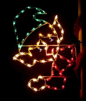4' Peeker Elf Pole Mount Holiday Light Display