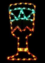 4' Wine Goblet Holiday Light Display