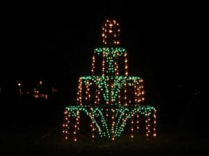 12' 4 Stage Fountain Holiday Light Display