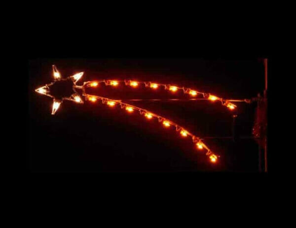 4' Silhouette Shooting Star Holiday Light Display