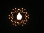 4.5' Starburst Snowflake Lamppost Holiday Light Display