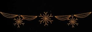 40' Snowflake Skyline Holiday Light Display