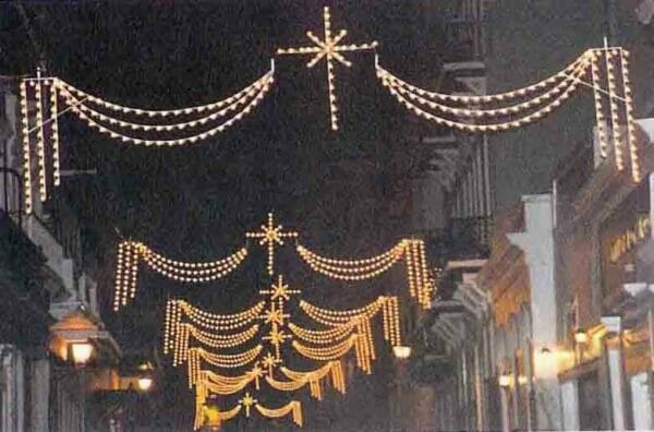 40' Starburst Swag Skyline Holiday Light Display