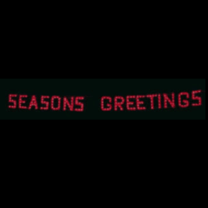 40' Seasons Greetings Skyline Holiday Light Display