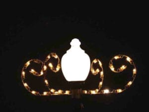 45" Scroll Lamppost Holiday Light Display