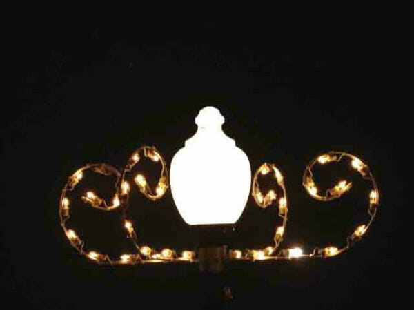 45" Scroll Lamppost Holiday Light Display