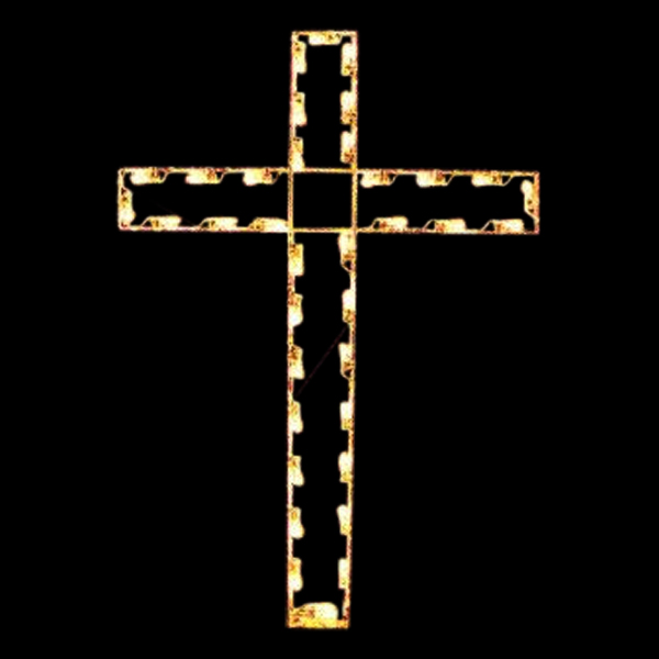 4' Cross Holiday Light Display