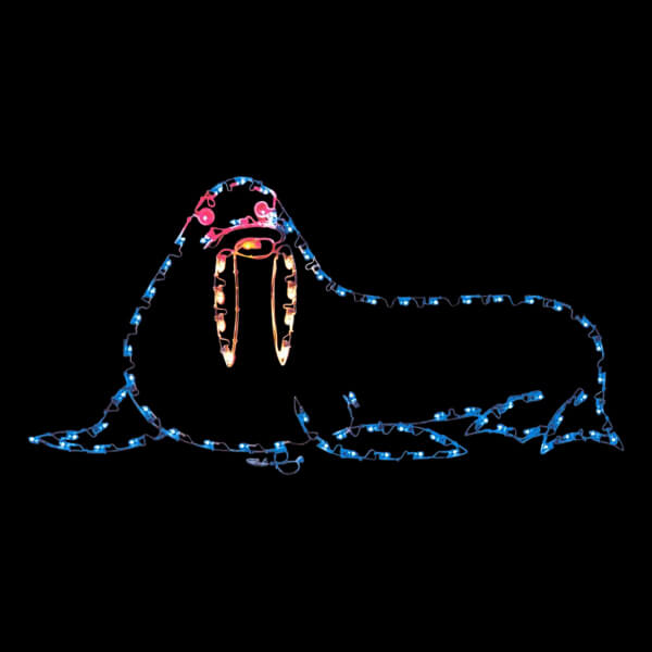 3' Walrus Holiday Light Display