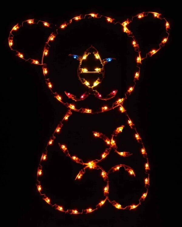 5' Baby Bear Holiday Light Display
