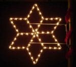 5' Silhouette Dimensional Snowflake Holiday Light Display