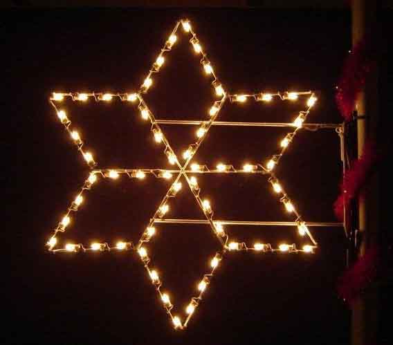 5' Silhouette Dimensional Snowflake Holiday Light Display