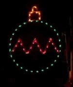 5' Silhouette Ball Ornament Holiday Light Display