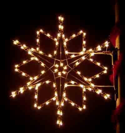 5' Silhouette Deluxe Designer Snowflake Holiday Light Display