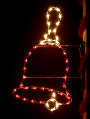 5' Silhouette Hand Bell Holiday Light Display