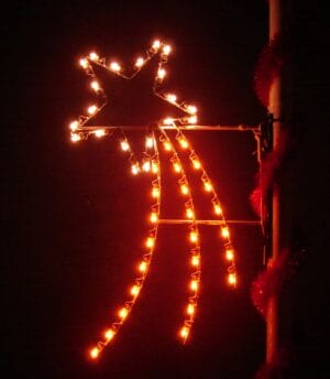 5' Silhouette Shooting Star Holiday Light Display