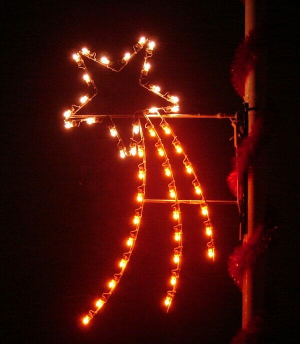 5' Silhouette Shooting Star Holiday Light Display
