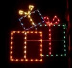 5' Silhouette Triple Packages Holiday Light Display