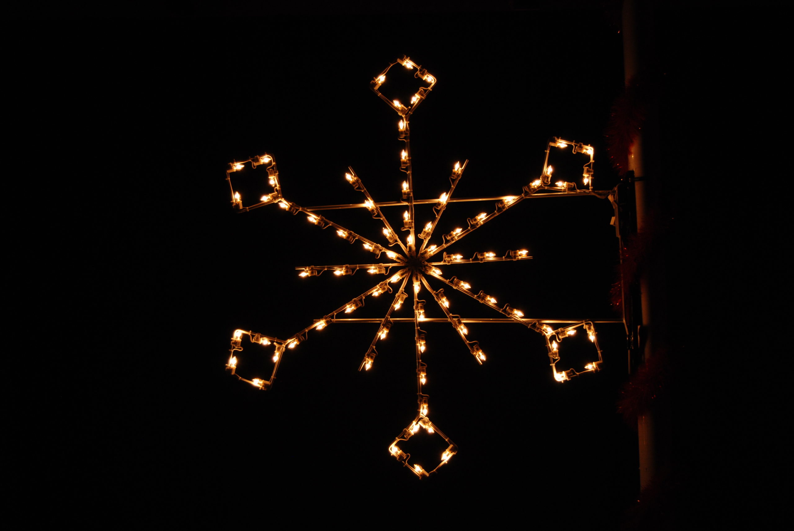 5' Silhouette Winter Snowflake Holiday Light Display
