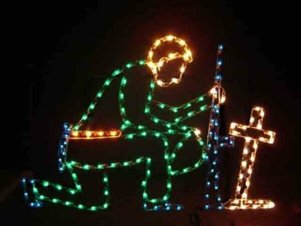5 FOOT SILHOUETTE KNEELING SOLDIER