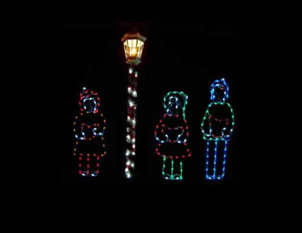 5.5' Large Boy Caroler Holiday Light Display