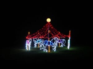 Horse Carousel Light Display