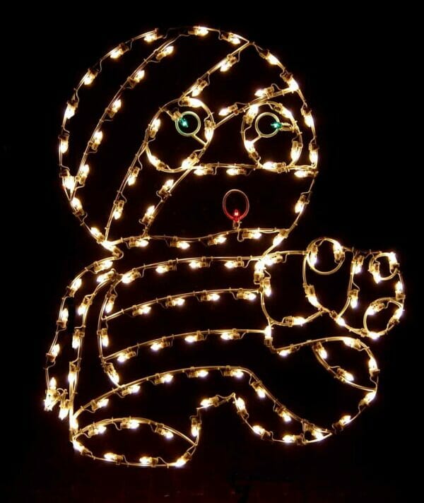 5' Baby Mummy Halloween Light Display