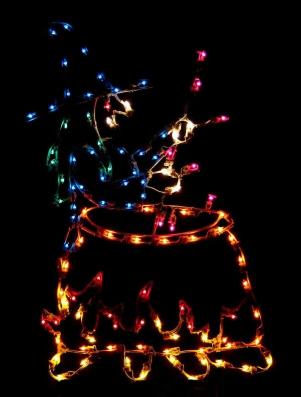 5' Witch's Brew Halloween Light Display