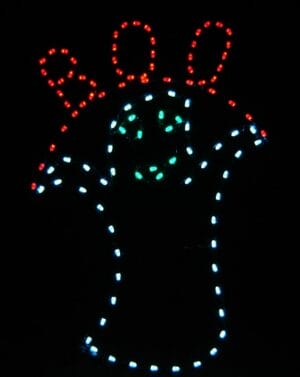 6' Boo Ghost Halloween Light Display