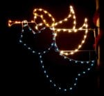 6' Designer Series Angel Pole Mount Holiday Light Display
