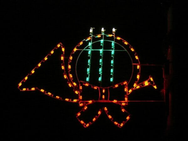 6' Silhouette Designer Series French Horn Holiday Light Display
