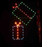 6' Silhouette Double Package Holiday Light Display