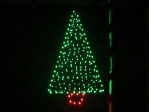 6' M6 Christmas Tree Pole Mount Holiday Light Display