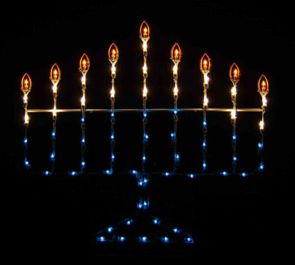 4' Menorah Holiday Light Display