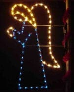 6' Praying Angel Pole Mount Holiday Light Display