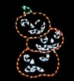 6' Jack-O-Lantern Stack Halloween Light Display