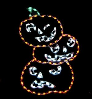 6' Jack-O-Lantern Stack Halloween Light Display