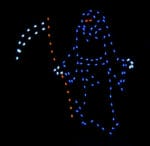 6' Grim Reaper Halloween Light Display