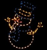 SNOWMAN WITH TOP HAT