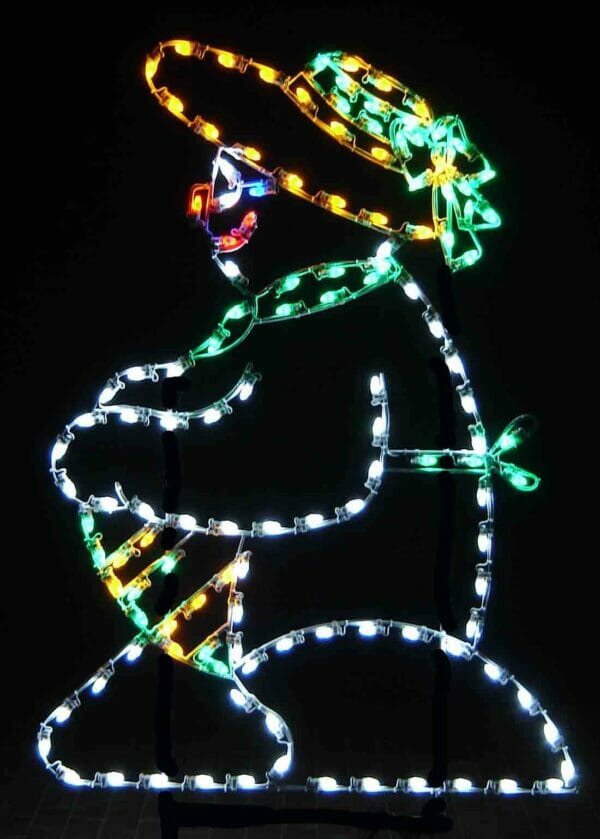 6' Snow Woman Holiday Light Display