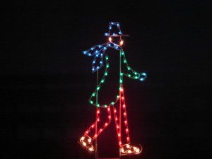 6.5' Man Skater Holiday Light Display