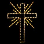 6' Deluxe Cross Holiday Light Display